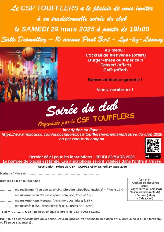 COUPON SOIREE 2025